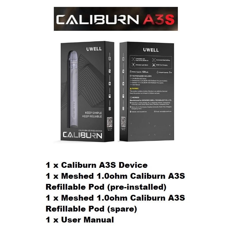 Uwell Caliburn A3S Kit - Image 2
