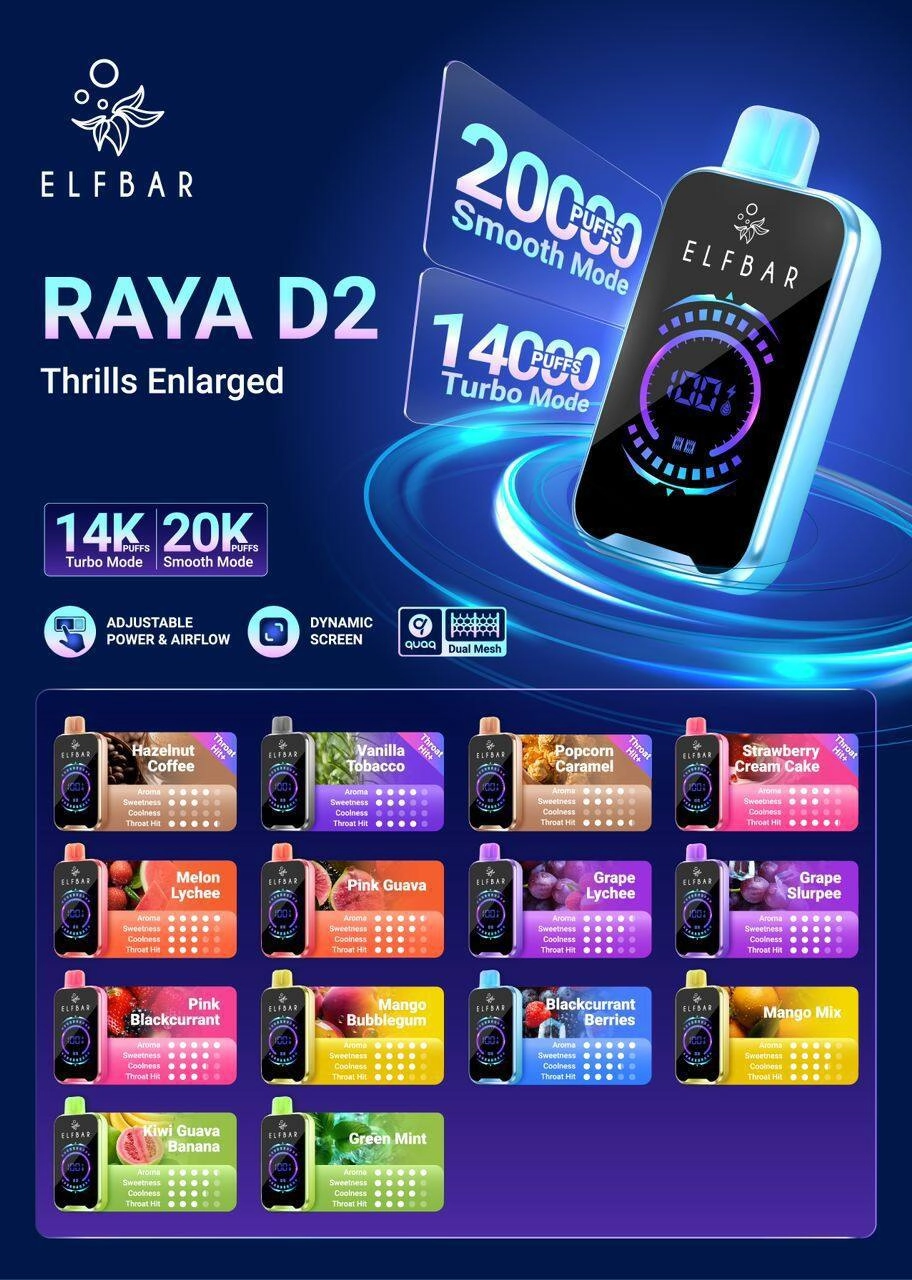 ELF BAR RAYA D2 20k puff